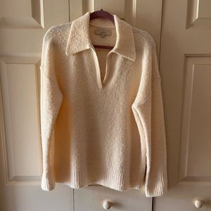 Loft winter white sweater size L